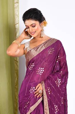 HEAVY EMBODIERY SAREE 2