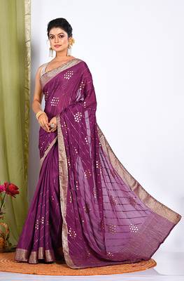HEAVY EMBODIERY SAREE 3
