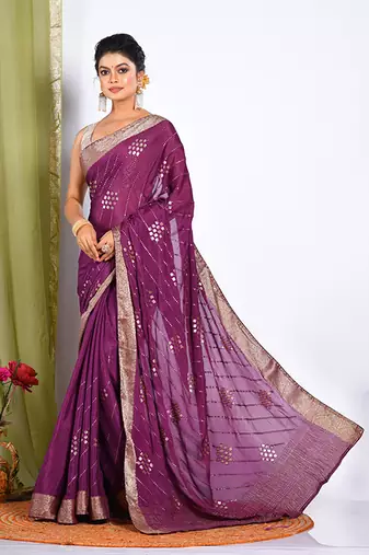 HEAVY EMBODIERY SAREE