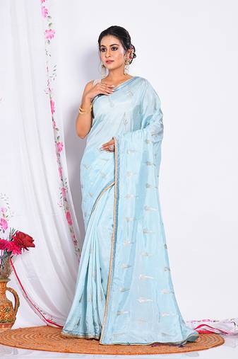 HEAVY EMBODIERY SAREE