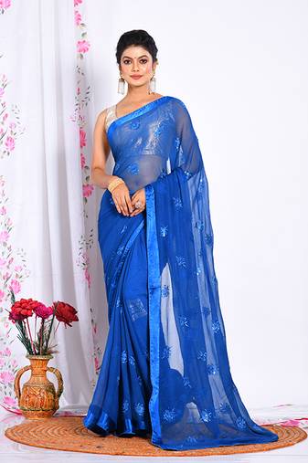 HEAVY EMBODIERY SAREE