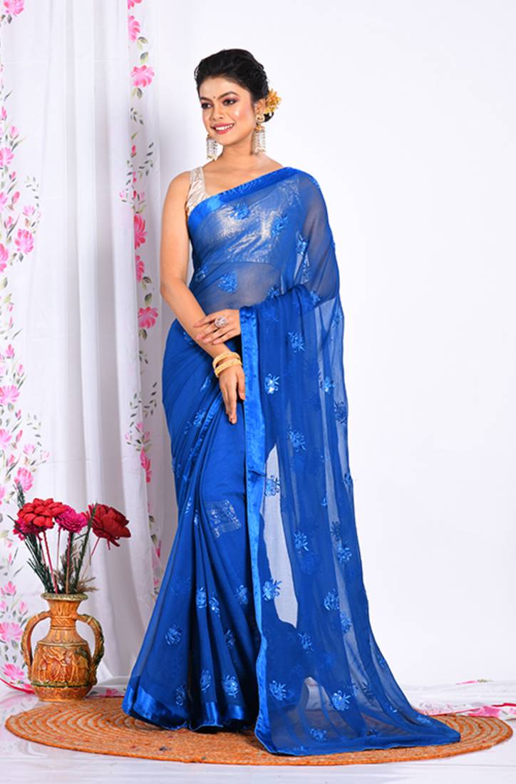 HEAVY EMBODIERY SAREE