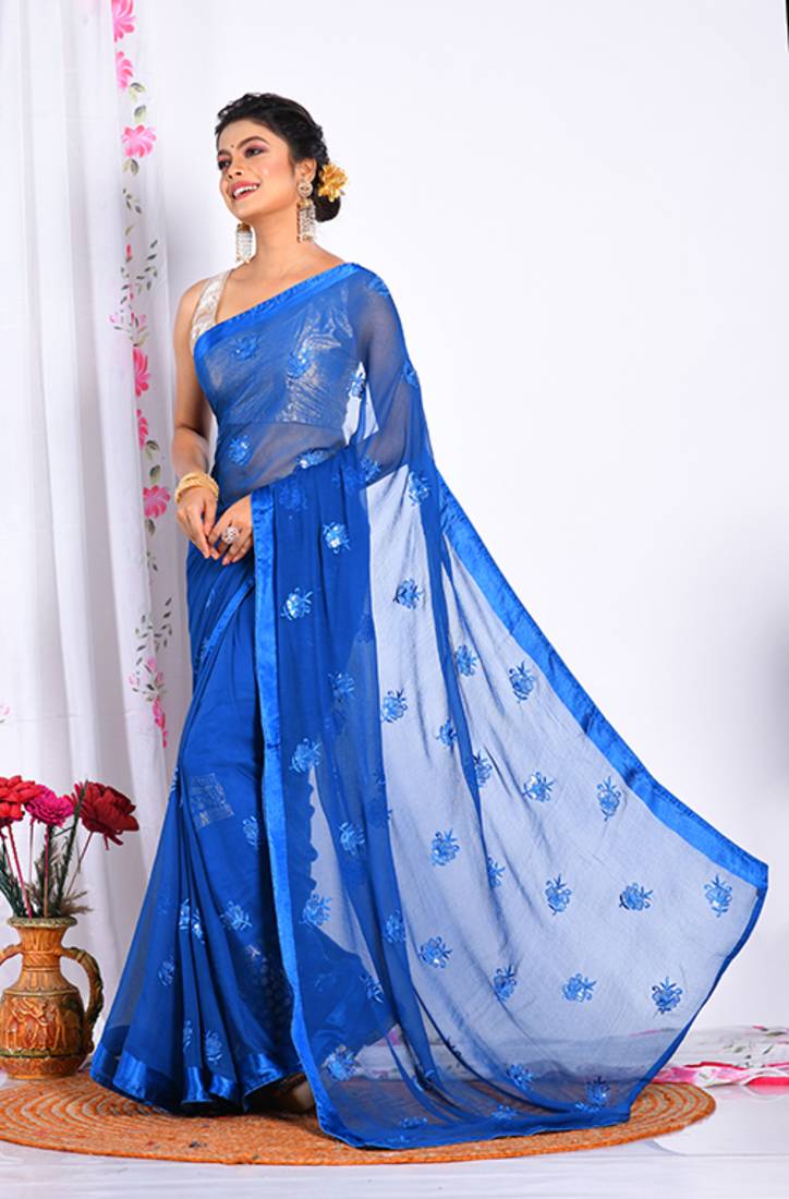 HEAVY EMBODIERY SAREE