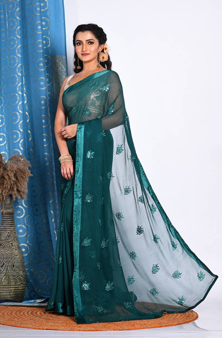 HEAVY EMBODIERY SAREE