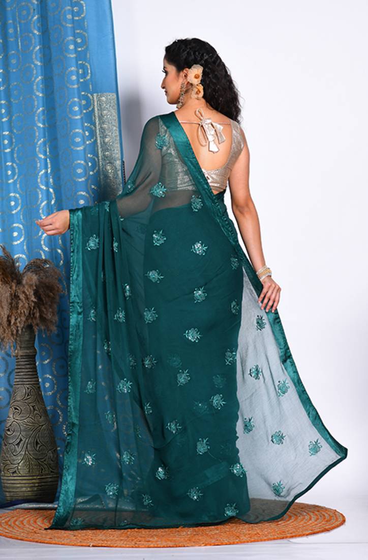 HEAVY EMBODIERY SAREE