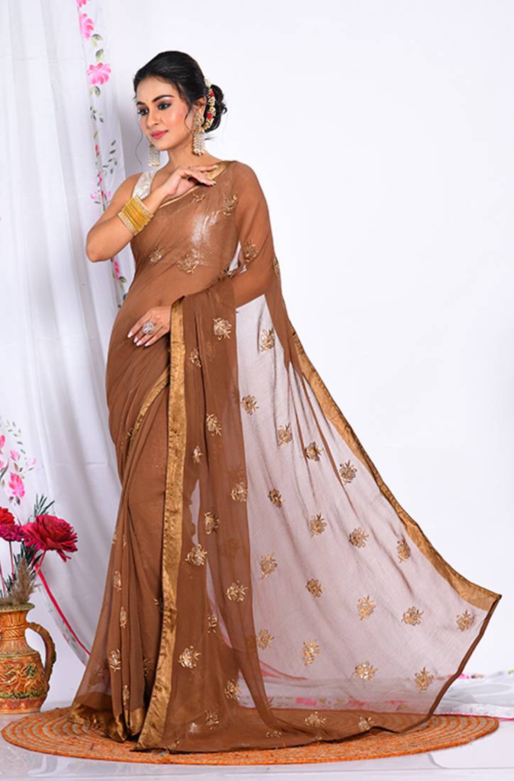 HEAVY EMBODIERY SAREE