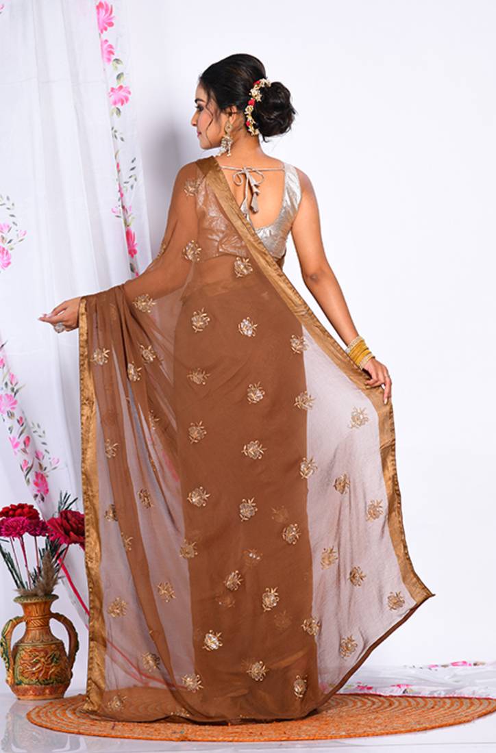 HEAVY EMBODIERY SAREE