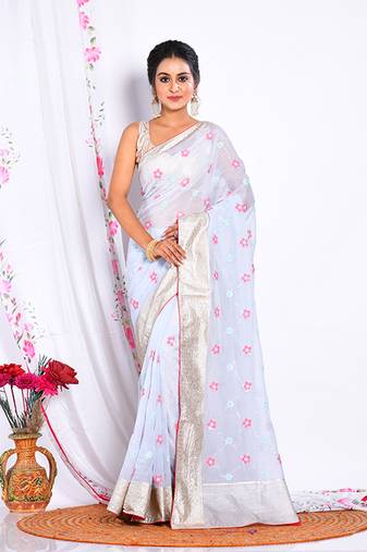 HEAVY EMBODIERY SAREE