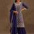 Navy Blue Festival Wear Georgette Sharara Suit For Women