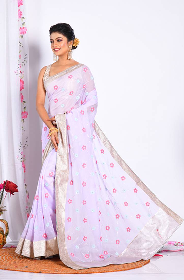 HEAVY EMBODIERY SAREE