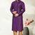 Indian Poshakh Purple Mix Wine Art Dupion Kurta Pajama