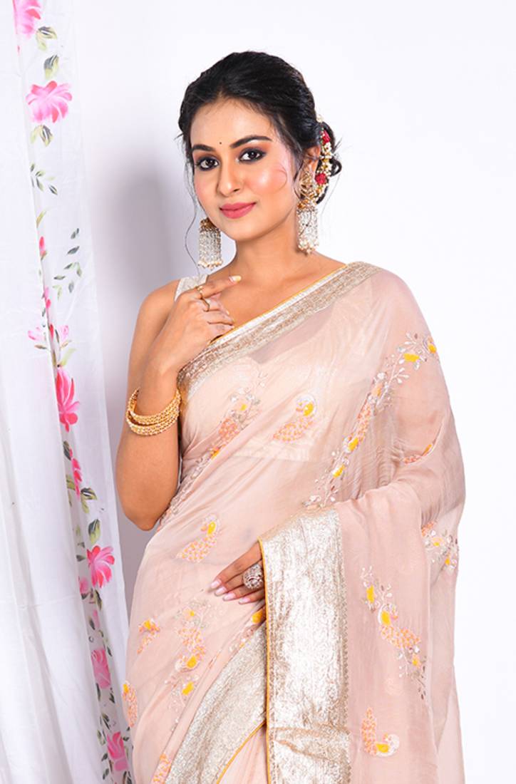 HEAVY EMBODIERY SAREE