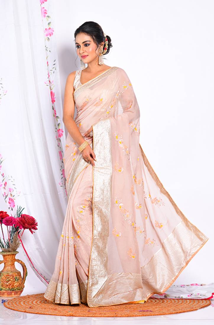 HEAVY EMBODIERY SAREE