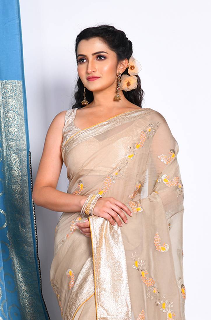 HEAVY EMBODIERY SAREE