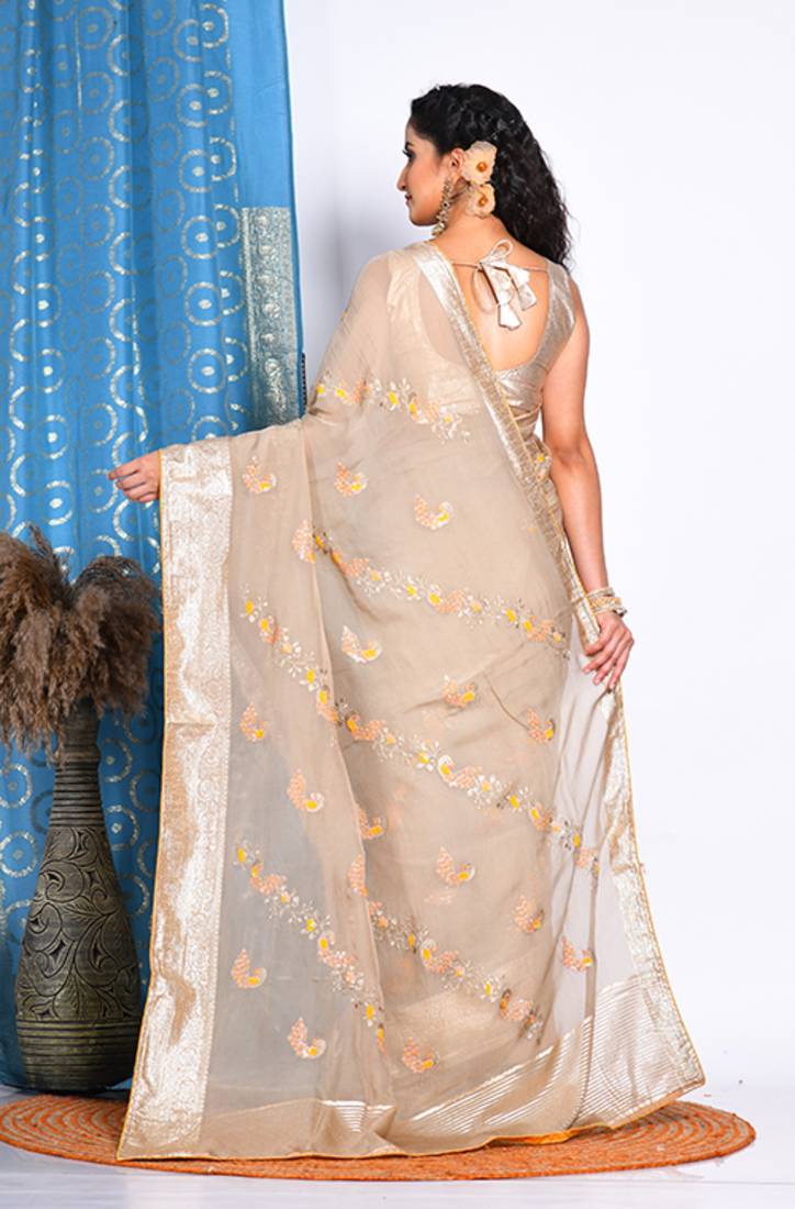 HEAVY EMBODIERY SAREE