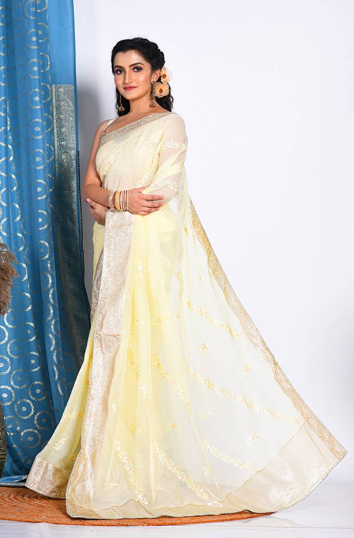 HEAVY EMBODIERY SAREE