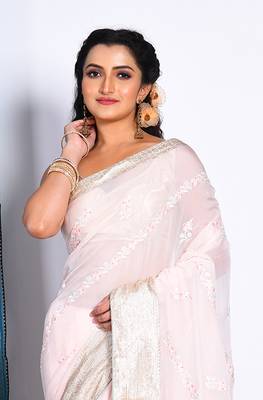 HEAVY EMBODIERY SAREE 2