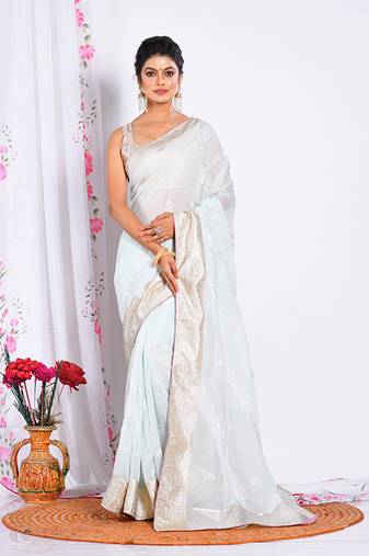 HEAVY EMBODIERY SAREE
