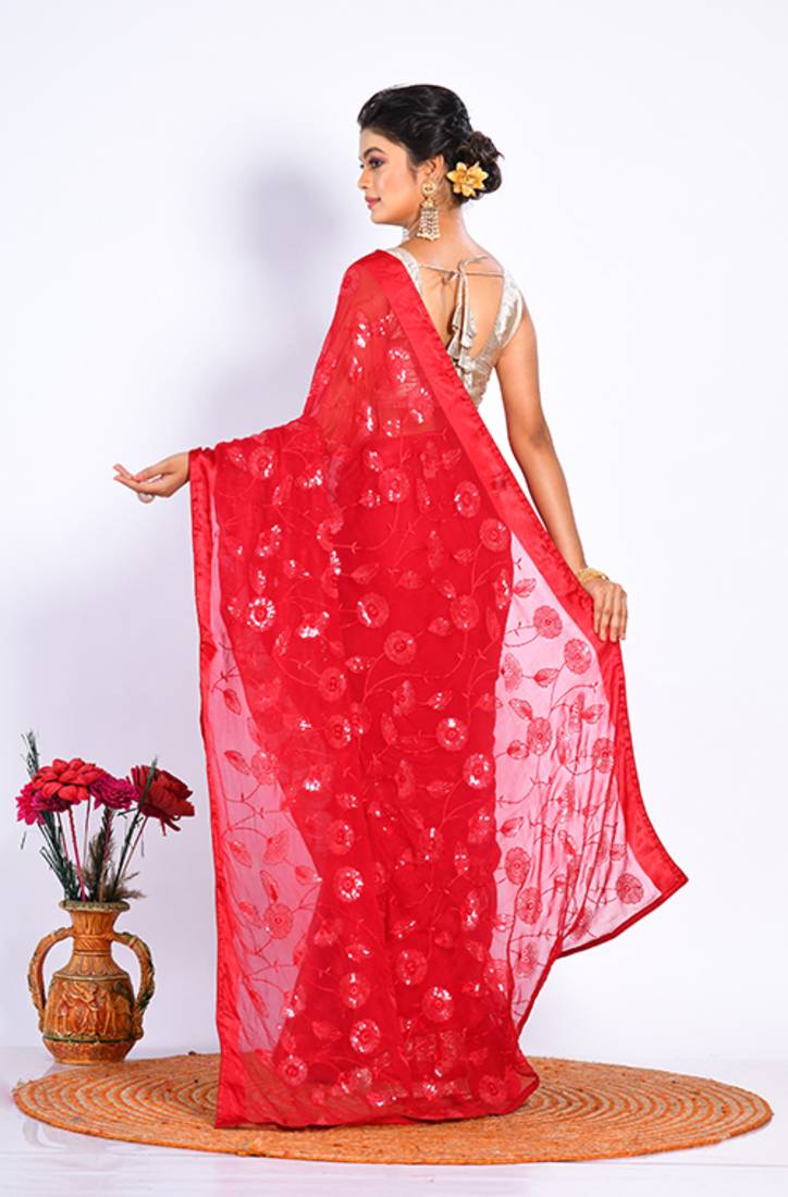 HEAVY EMBODIERY SAREE