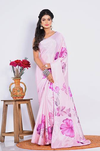 SEMI DIGITAL PRINT SAREE