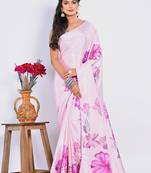 SEMI DIGITAL PRINT SAREE