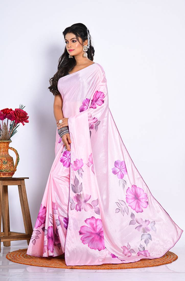 SEMI DIGITAL PRINT SAREE