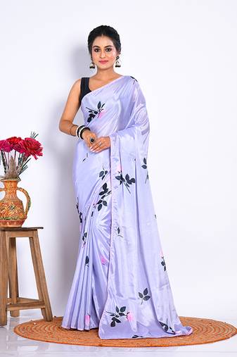 SEMI DIGITAL PRINT SAREE
