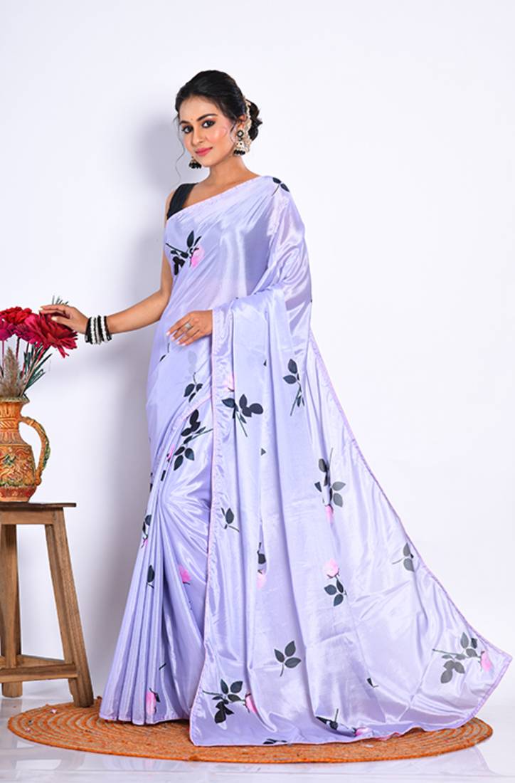 SEMI DIGITAL PRINT SAREE