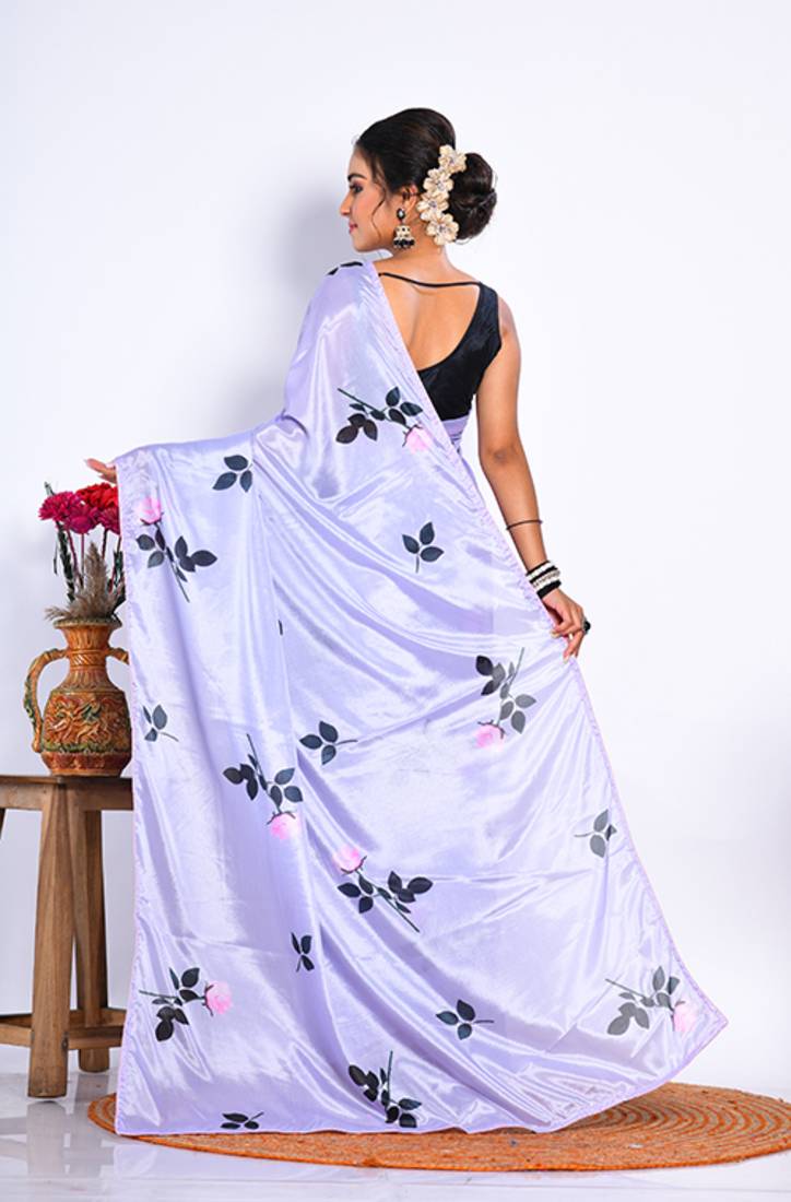 SEMI DIGITAL PRINT SAREE