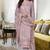 Purple Floral Embroidery Viscose Pakistani Salwar Kameez