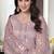 Purple Floral Embroidery Viscose Pakistani Salwar Kameez