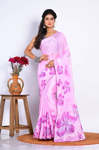 SEMI DIGITAL PRINT SAREE