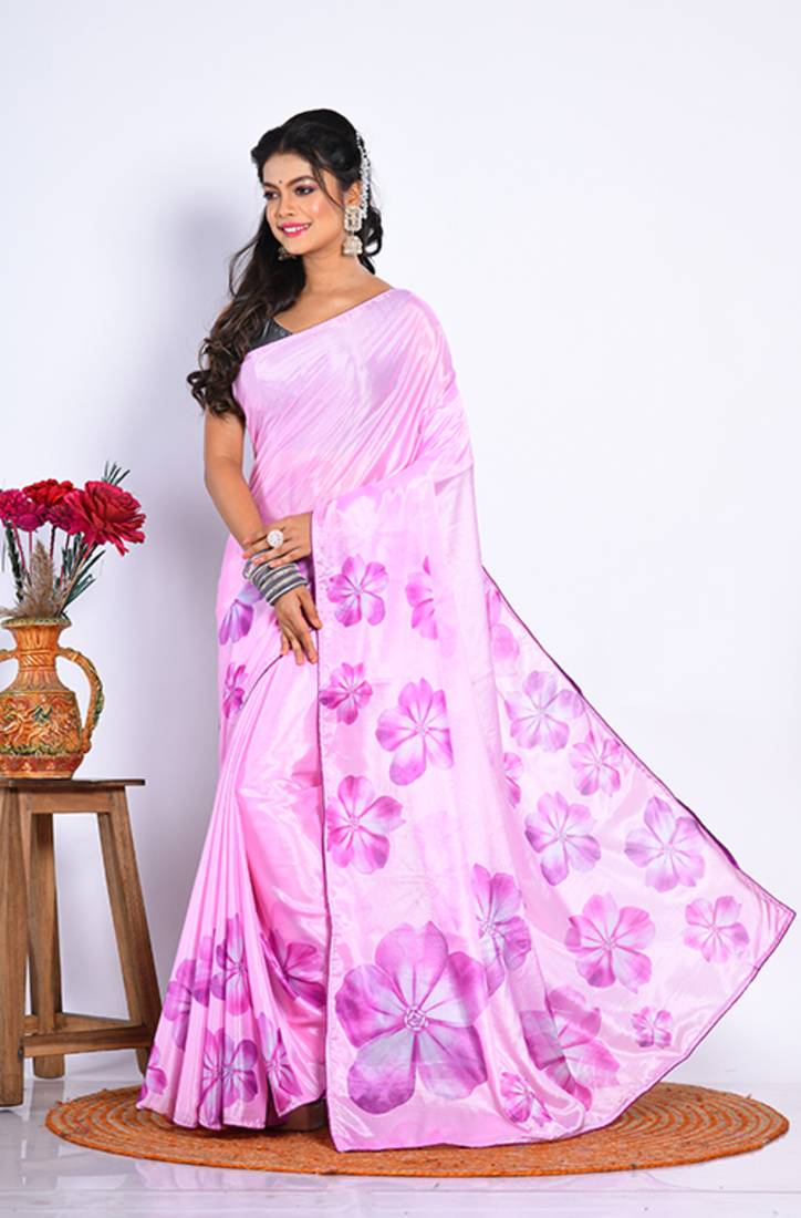 SEMI DIGITAL PRINT SAREE