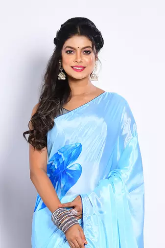 SEMI DIGITAL PRINT SAREE