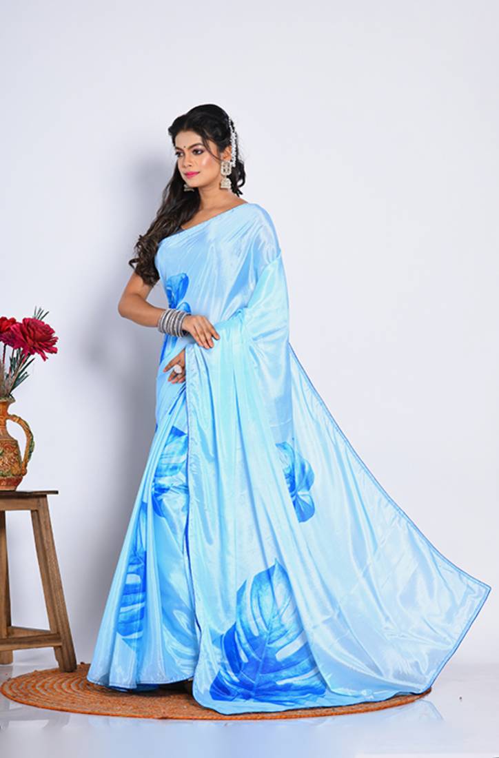 SEMI DIGITAL PRINT SAREE
