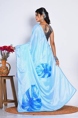 SEMI DIGITAL PRINT SAREE 4