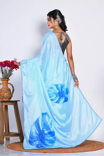 SEMI DIGITAL PRINT SAREE
