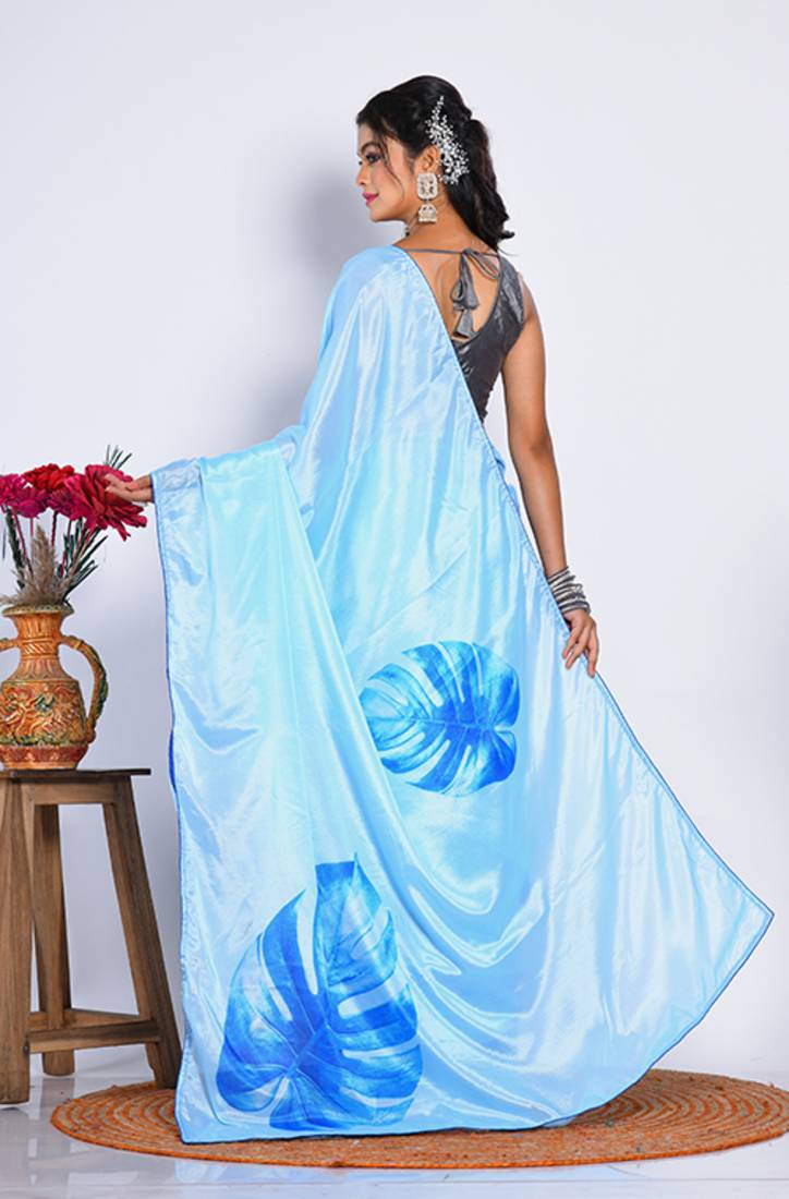 SEMI DIGITAL PRINT SAREE