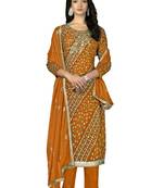 Women's mustered unstitched hand work with bandhani printed dupatta premium jam cotton dress material (m-msmfc11255c)