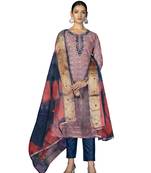 Women's multi hand work,fancy border with banarasi dupatta cotton dress material