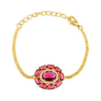 Divine cz colored stone rakhi set of 2 2