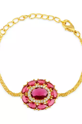 Divine cz colored stone rakhi set of 2