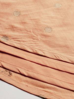 Ethnovog Ready To Wear Peach Art Silk Jacquard Co Ords Set 4