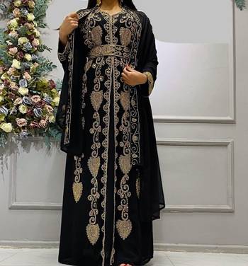 Black Nikaah Kaftan for Women 1