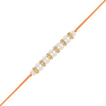 rakshabhandhan special kundan bhaiya bhabhi pearl hanging lumba rakhi bracelet combo set with roli chawal 4