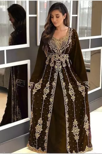 Brown Wedding Kaftan for Women