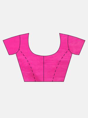 Amrutam fab women's banarasi silk pink saree with blouse piece (sr-10166-pink) 5