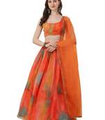 Organza Georgette Digitally Printed Lehenga Choli 