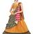 Amrutam Fab Women's Orange Color Satin Digital Print Crush Designer Lehenga Choli