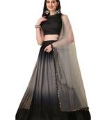 Amrutam Fab Women's Black Color Rasal Net Padding Designer Lehenga Choli